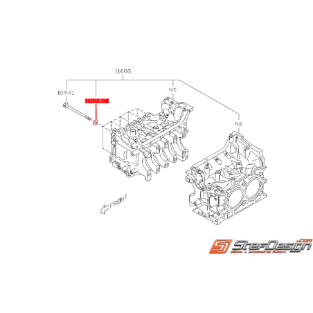 Rondelle de vis de bloc moteur SUBARU BRZ / TOYOTA GT 86