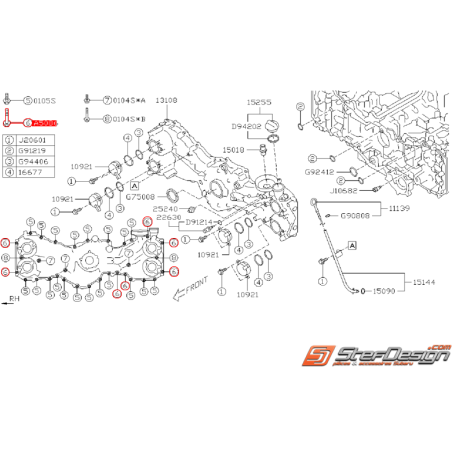 Vis de carter de distribution SUBARU BRZ / TOYOTA GT 86