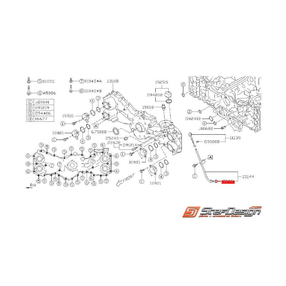 Joint de conduit de jauge a huile SUBARU BRZ / TOYOTA GT 86 Joint de conduit de jauge a huile SUBARU BRZ / TOYOTA GT 86