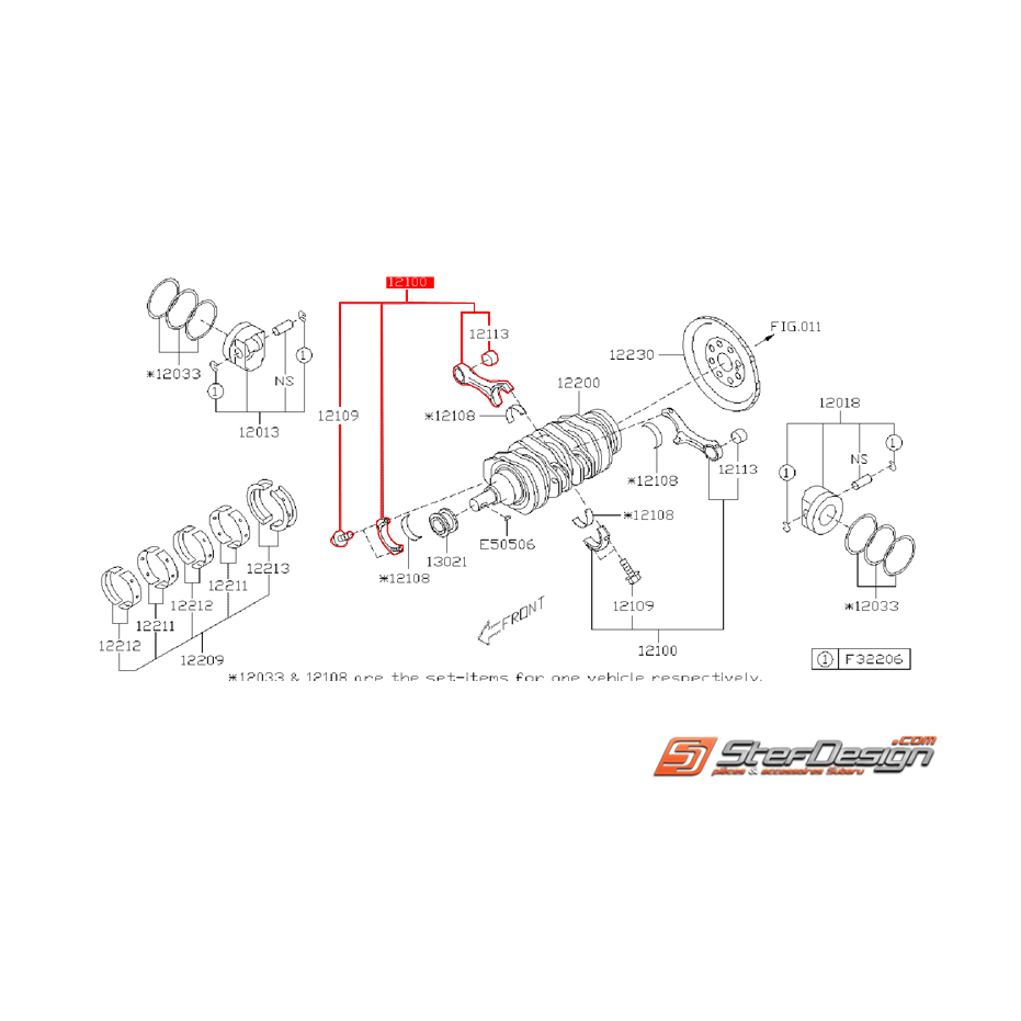 Bielle FA20T SUBARU FORESTER 2015