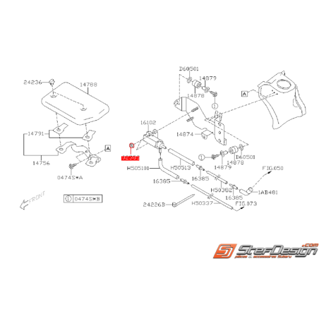 Écrou de fixation de solénoïde SUBARU WRX/STI 01-07