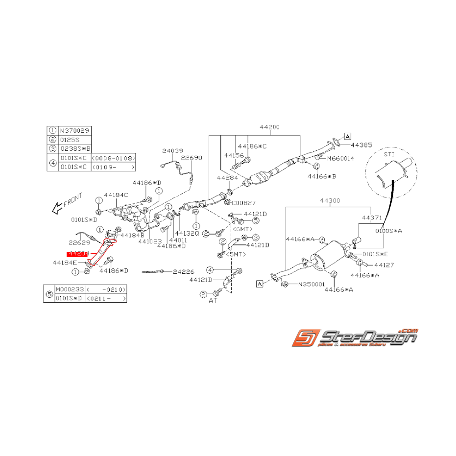 Up pipe catalysé origine SUBARU WRX 01-02 Up pipe catalysé origine SUBARU WRX 01-02