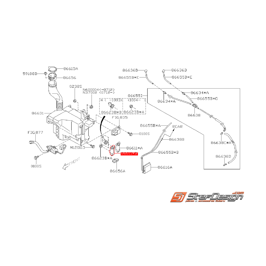 Pompe de lave glace origine SUBARU WRX/STI 08-14