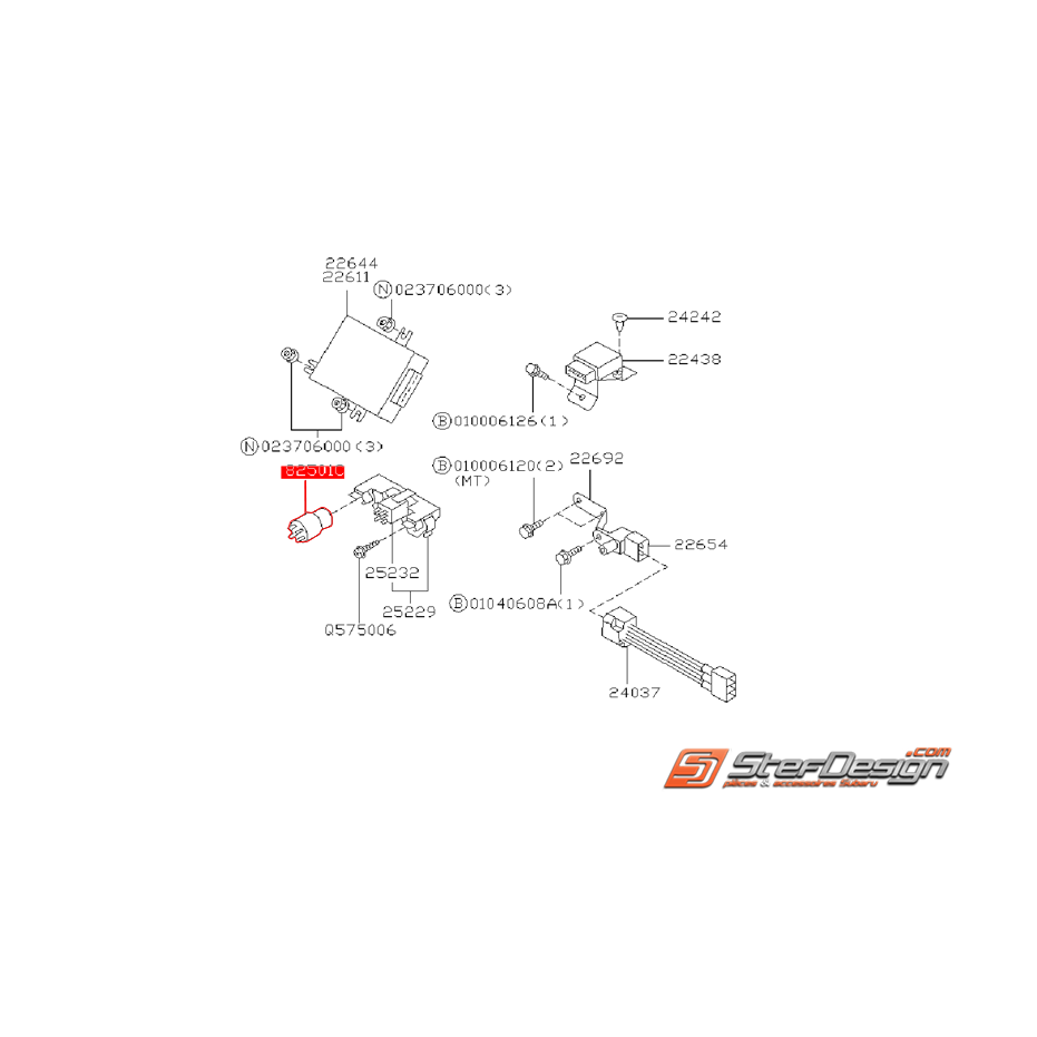 Relais de pompe a essence et de feu anti-brouillard avant origine SUBARU GT 94-00