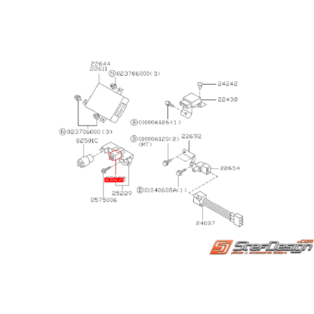 Relais de ventilateur moteur SUBARU GT 93-00