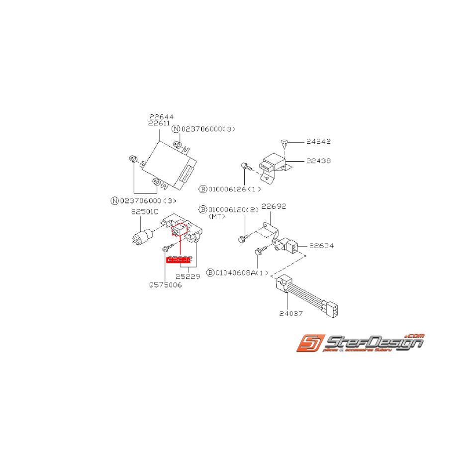 Relais de ventilateur moteur SUBARU GT 93-00