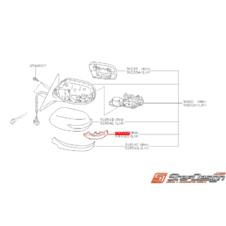 Clignotant de rétroviseur origine SUBARU OUTBACK 2007