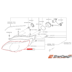 Verre de phare avant xénon origine SUBARU OUTBACK 2007