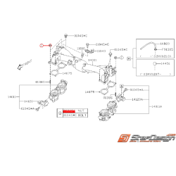 Écroue de fixation de cale TGV SUBARU WRX/STI 01-05