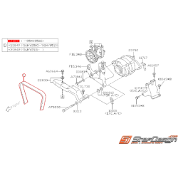 Courroie d'alternateur origine SUBARU LEGACY 2004