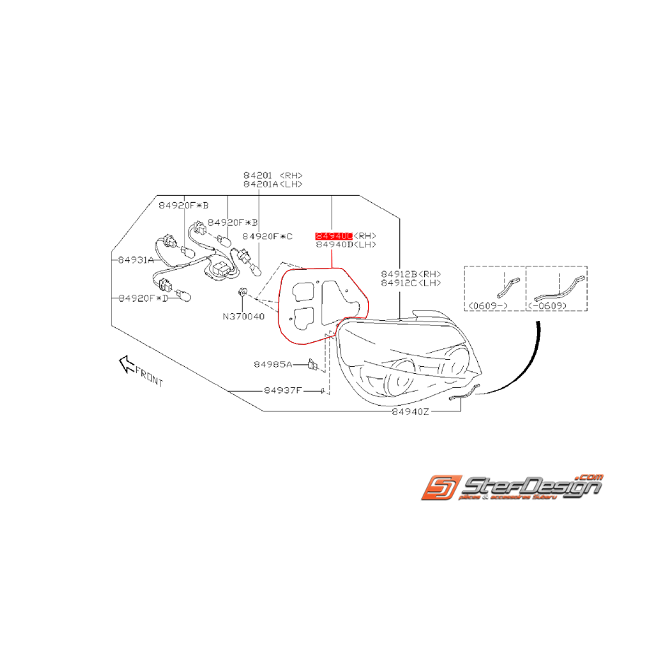 Joint de feu arrière SUBARU WRX/STI 06-07