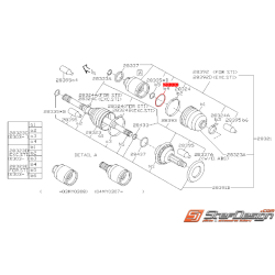 Circlip de cardan avant SUBARU WRX 01-03