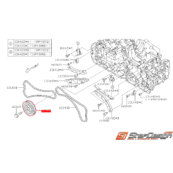 Poulie de vilebrequin origine SUBARU Diesel 2008