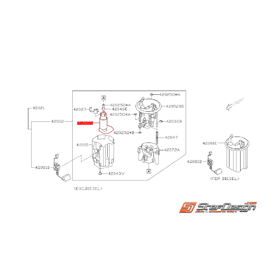 Pompe a essence origine SUBARU LEGACY 2003