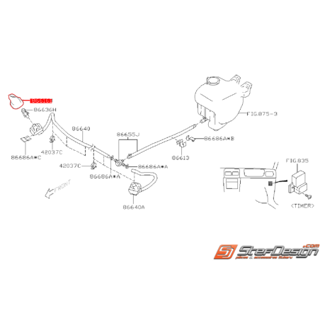 Cache lave phare forester 02-05