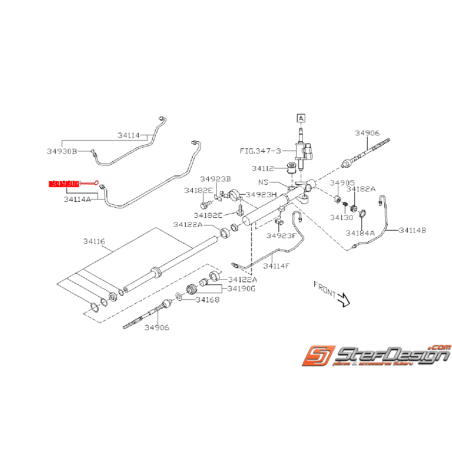 Joint torique de durite de crémaillère de direction WRX/STI 08-14