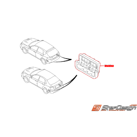 Aérateur arrière origine SUBARU STI 11-14