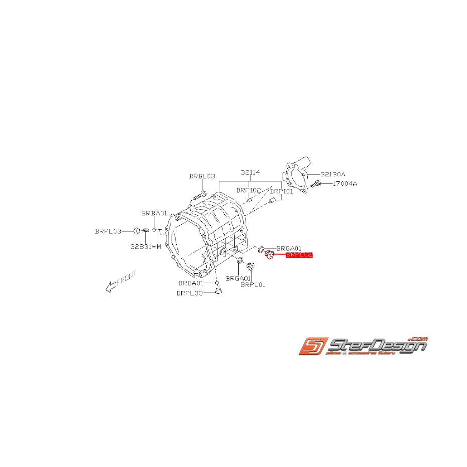 Bouchon de vidange de boite SUBARU BRZ / TOYOTA GT 86