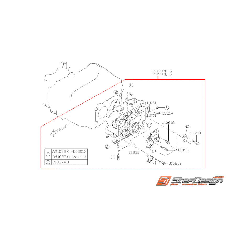 Culasse SUBARU SPEC C 2.0 06-07