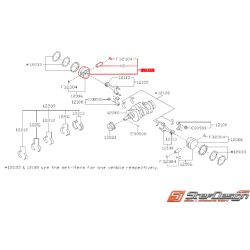 Piston origine côté standard SUBARU WRX 02-05