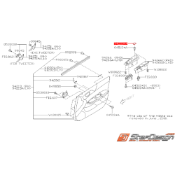 Cache vis de poignée de porte avant SUBARU WRX 2008 Diesel