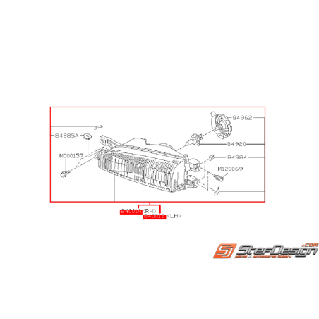 Phare avant origine SUBARU GT 97-98