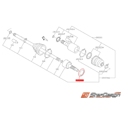 Déflecteur de cardan avant origine SUBARU 