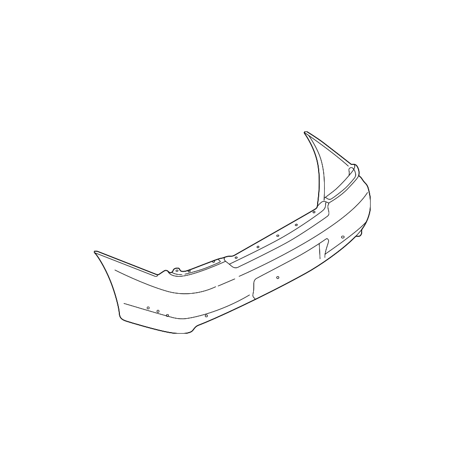 Pare choc arrière WRX/STI 01-02