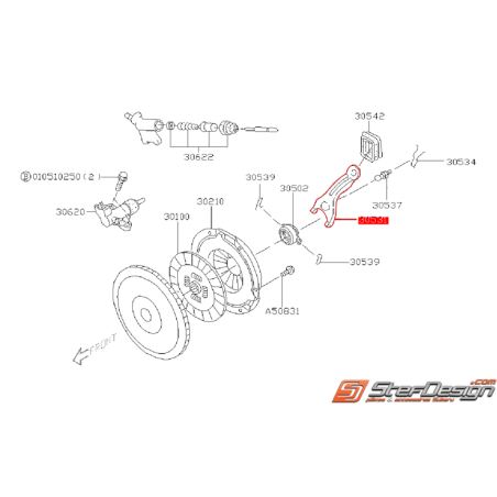 Fourchette d'embrayage origine SUBARU OUTBACK 1999