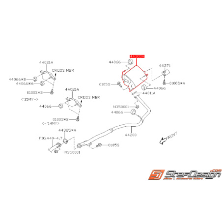 Silencieux origine SUBARU FORESTER 2012