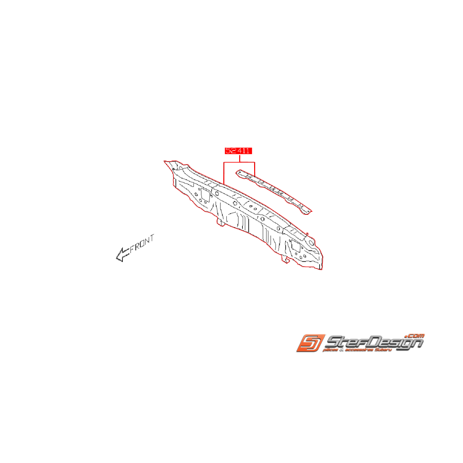 Jupe arrière origine SUBARU FORESTER 2012