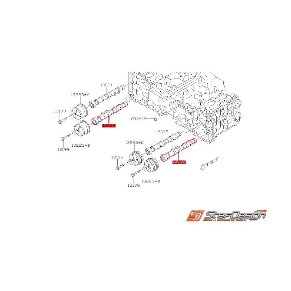 Arbre a cames échappement origine SUBARU BRZ / TOYOTA GT 86 Arbre a cames échappement origine SUBARU BRZ / TOYOTA GT 86