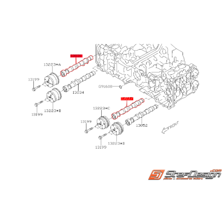 Arbre a cames admission origine SUBARU BRZ / TOYOTA GT 86