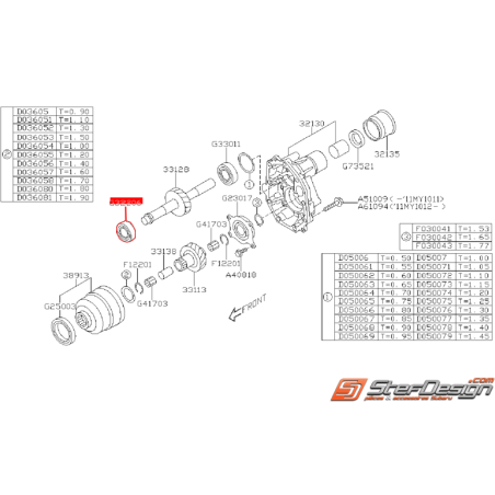 Roulement de boite de transfert origine SUBARU OUTBACK 2008