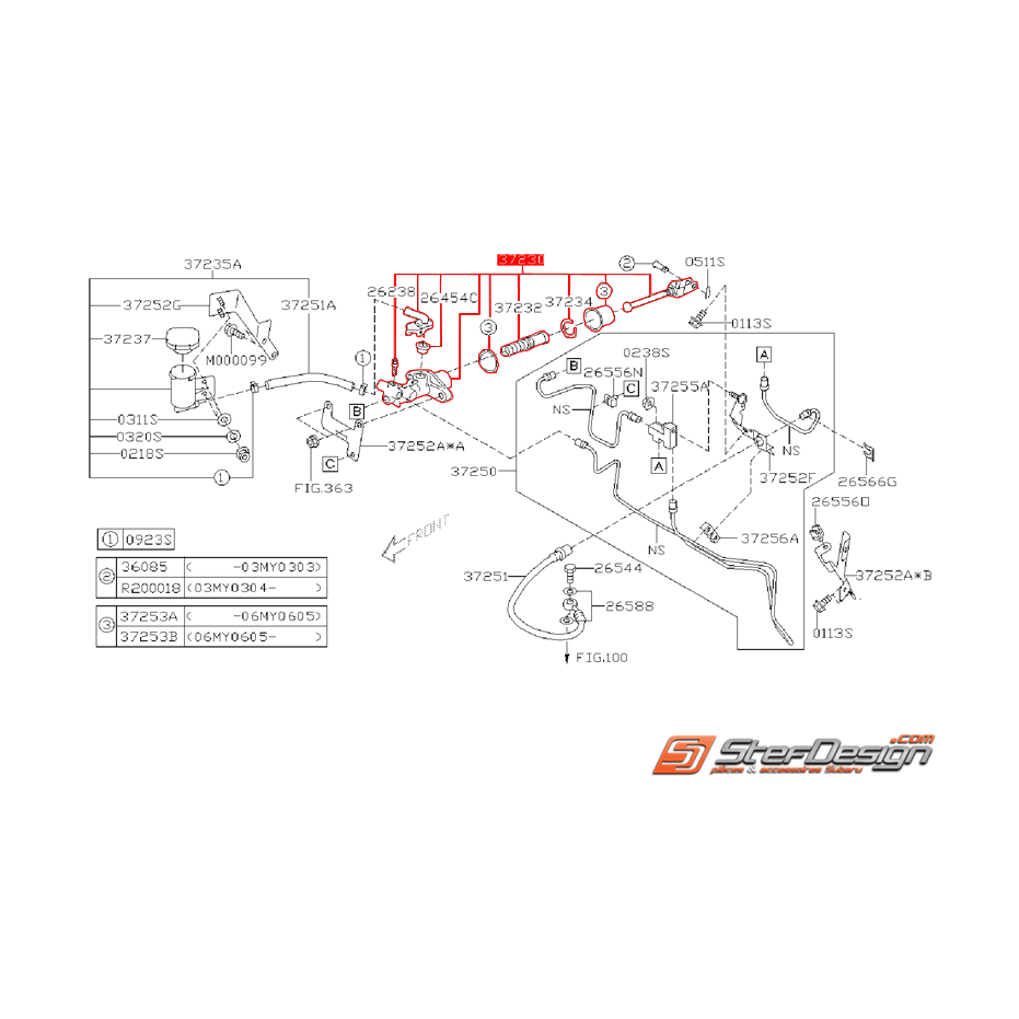 Émetteur d'embrayage origine conduite a droite RHD SUBARU WRX/STI 01-07