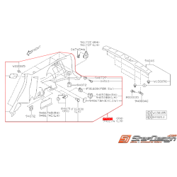 Garniture de coffre SUBARU FORESTER 2012