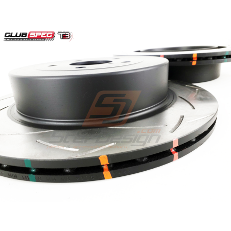 Disque arrière hybride rainurés DBA 4000 subaru WRX 01-07