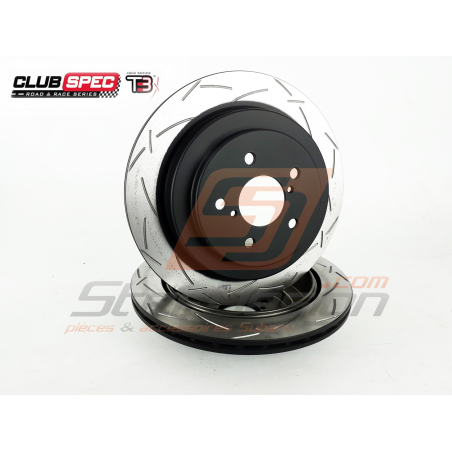 Disque arrière rainurés DBA 4000 subaru impreza GT STI TYPE R /RA 