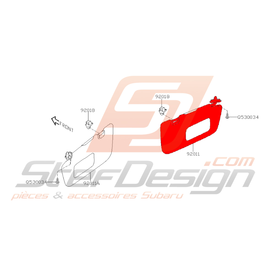 Pare-soleil origine SUBARU XV 2010