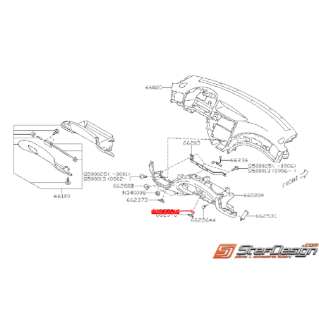 Ampoule d'éclairage de boite a gants SUBARU WRX/STI 08-18