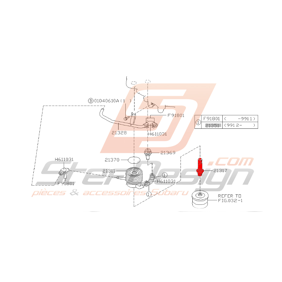 Connecteur filtre à huile origine SUBARU GT 93-00 WRX 01-05 STI 01-07 Connecteur filtre à huile origine SUBARU GT 93-00 WRX 01-05 STI 01-07