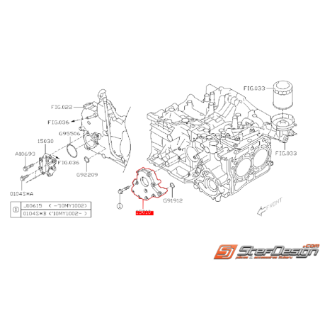 Pompe a huile diesel SUBARU WRX 2008-2009