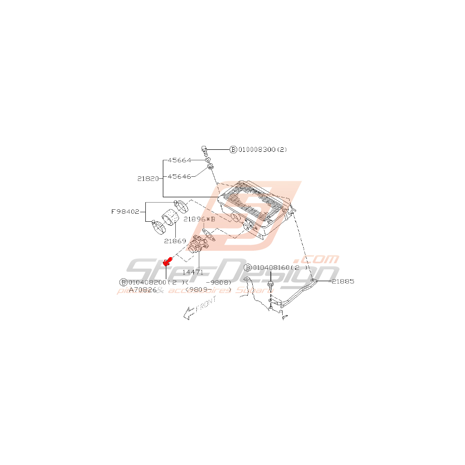Vis Dump valve origine impreza GT 1999-2000 Vis Dump valve origine impreza GT 1999-2000
