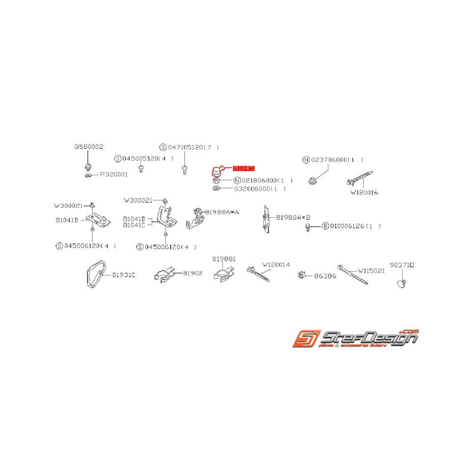 Capuchon de protection d'alimentation d'alternateur SUBARU GT 99-00 WRX/STI 01-07 Capuchon de protection d'alimentation d'alternateur SUBARU GT 99-00 WRX/STI 01-07