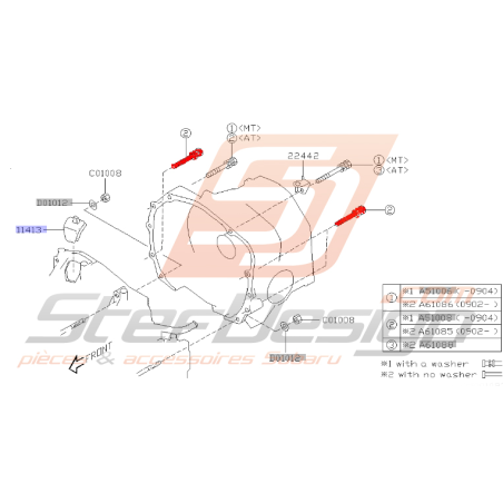 Vis de fixation de boite de vitesse