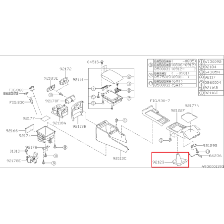 Soufflet de levier de vitesse subaru STI 08-14