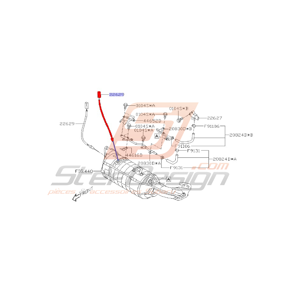 Sonde de température d'échappement