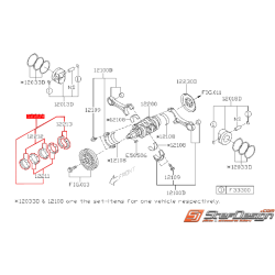 Coussinet de vilebrequin origine SUBARU DIESEL 2008-2010
