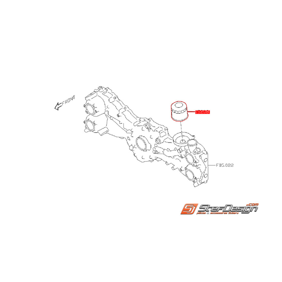 Filtre a huile origine SUBARU XV 12-15 essence