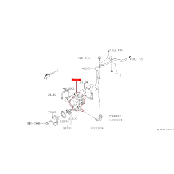 Pompe a eau origine SUBARU Impreza 2.0 R 2005-2006